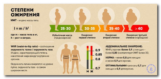 Як визначити ожиріння 1, 2, 3, 4 ступеня за індексом маси тіла, методи лікування