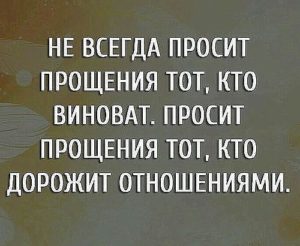 Чоловік ніколи не просить вибачення