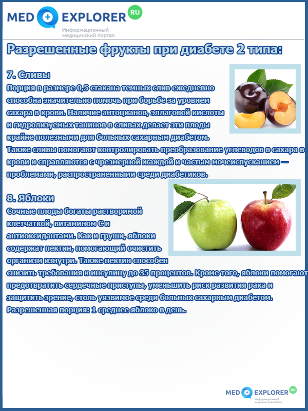 Фрукти при цукровому діабеті: які фрукти можна, які не можна їсти діабетикам
