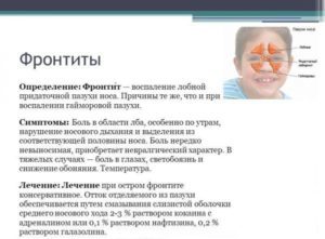 Фронтит: симптоми і лікування у дітей ліками та народними засобами